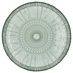Zelený sklenený servírovací tanier ø 30 cm Kusintha – Bitz