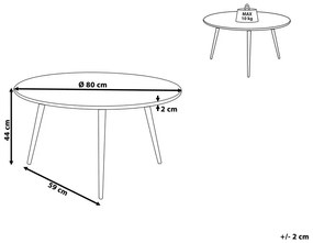 Konferenčný stolík TENESI (MDF) (čierna). Vlastná spoľahlivá doprava až k Vám domov. 1018581