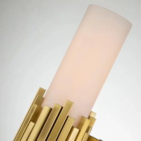 Elstead MARVELE-2WB-AB-OPAL - LED kúpeľňové svietidlo MARVELE 2xG9/4W/230V IP44