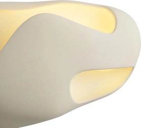 Nástenná lampa Japandi krémová 30 cm - Pietra