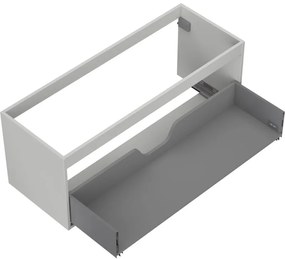 Mexen Box-A, závesná skrinka 120 cm, 1 zásuvka, sivá matná, 91AX0-1200-470-1-62