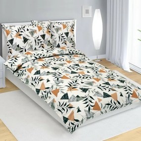 Bellatex Krepová posteľná bielizeň Garden , 140 x220 cm, 70 x 90 cm, 140 x 220 cm, 70 x 90 cm
