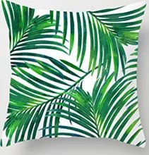 Vodeodolná obliečka na vankúš BOTANIC Palmy 45x45 cm - zelený