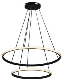 Stmievateľný LED luster s lankovým zavesením LED/55W/230V 3000-6500K priemer 60 cm + diaľkové ovládanie