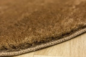 Kúpeľňový koberček Malmo hnedý, kruh