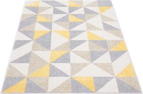 Koberec Agnella Funky Top Super Trojuholníky svetlosivý