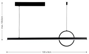 Brilagi - LED stmievateľný luster na lane NIVIO LED/20W/230V 3000-6000K + DO