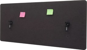 Akustický panel na stôl HWC-G75 - dvojstenná látka/textil - 60x140 - hnedo-sivá