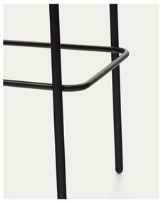 Čierno-sivá barová stolička (výška sedadla 65 cm) Eamy – Kave Home