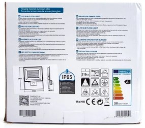 Aigostar - LED Reflektor so senzorom LED/50W/230V 6400K IP65 biela