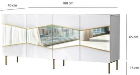 Skrinka Nice White and Gold