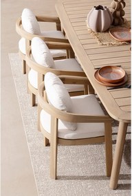 Drevená záhradná stolička v prírodnej farbe Pablo – Bizzotto