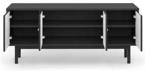 TV stolek Mazoma 154 cm černý/zlatý