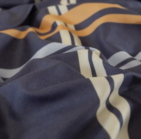 Obliečky z mikrovlákna TARTAN tmavomodré Rozmer obliečky: 2 ks 70 x 80 cm | 160 x 200 cm