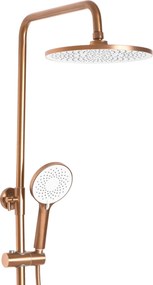 Rea Avalon, sprchová súprava s dažďovou hlavovou a ručnou hlavicou, medená matná, REA-P2418