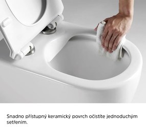 Mereo Mereo, WC závesné kapotované, RIMLESS, 490x370x360, keramické, vr. sedátka CSS115SN, MER-VSD82S2