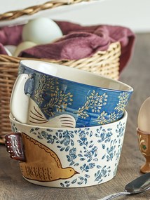 Bloomingville Kameninová miska Hezha Blue 460 ml