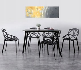 Jedálenská stolička VECTOR čierna