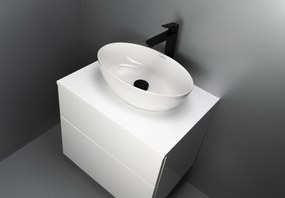 Deante Prizma, závesná skrinka s pultovou doskou 600x470x520 mm, biela lesklá, DEA-SDI_6B61
