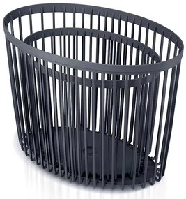 Set 2 univerzálnych oválnych košov, 30 + 55 l, antracit