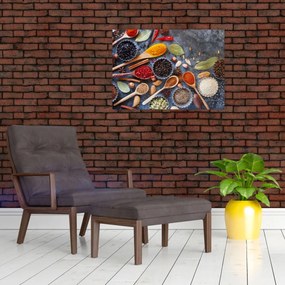 Sklenený obraz - Korenie (70x50 cm)