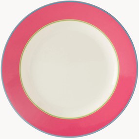 Porcelánové raňajkové taniere Calypso Pink Side, 4 ks