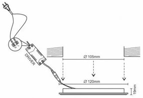 LED Stmievateľné podhľadové svietidlo LED/6W/230V 3000-6500K Wi-Fi Tuya