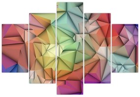 Obraz - Polygonálna abstrakcia (150x105 cm)