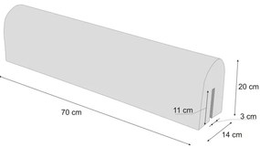 Chránič na detskú postieľku spiaci medveď, 70 cm