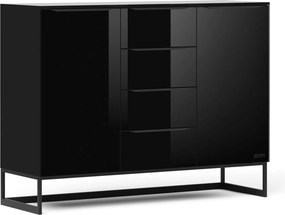 XXXLutz KOMODA, čierna, 120/77/40 cm Joop! - Komody - 000531015005