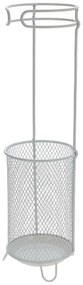 H&S Decoration Kovový stojan na dáždniky June White, 50x18 cm