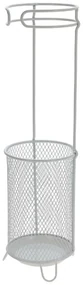 H&S Decoration Kovový stojan na dáždniky June White, 50x18 cm