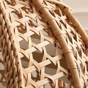 Svetlohnedé závesné kreslo TROPIKAL so stojanom