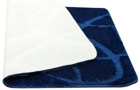 Kúpeľňový koberček Kobe Navy granátový, línie