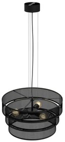 Luster na lanku GLUM 3xE27/60W/230V čierna
