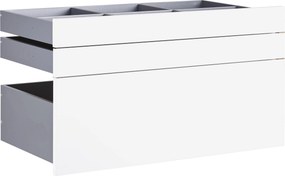 XXXLutz SADA ZÁSUVIEK, biela s vysokým leskom, 90,9/50,3/46,8 cm Hom`in - Skrine - 0026470041KV