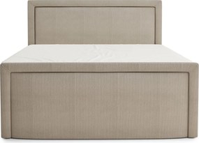 Béžová boxspring posteľ s úložným priestorom 180x200 cm Fresco – Maison de Rêve