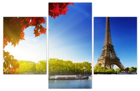 Obraz - jeseň v Paríži (90x60 cm)