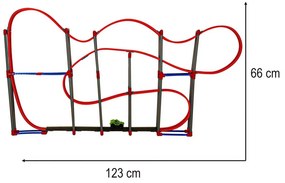 KIK Magnetická antigravitačná autodráha XL 123 cm, 120 dielov