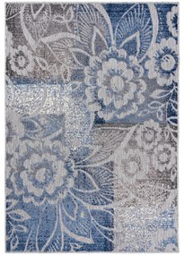 Kusový koberec Veľký kvet modrosivý 160x229cm