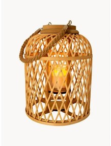 Solárna LED lampa's bambusovým košom Korab