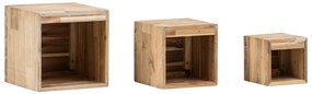 furniture-nabytek.cz - Masívna sada kúpeľňového nábytku Jolo z akáciového dreva, lakovaná, hnedá