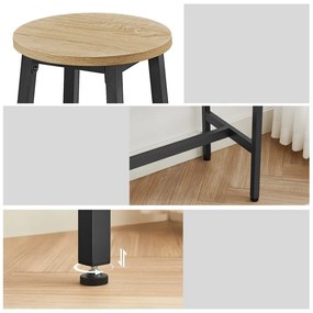 Jedálenský set 1+2, barový stôl 100x40 cm a barové stoličky TAYLOR SONOMA