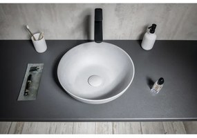 Sapho - Umývadlo na dosku FORMIGO pr. 39 cm betón/matná sivá