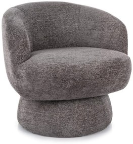 Designové otočné křeslo Cosmic šedé