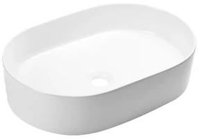 Laveo Desna, oválne umývadlo na dosku 500x350x120 mm, biela, LAV-VUD_6250