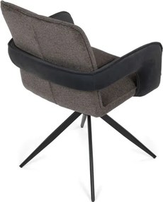 Jedálenská stolička otočná 180° DCH-F1146 GREY2 sivá