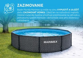 Marimex | Bazén Marimex Florida 3,05 x 0,76 m bez príslušenstva - motív RATAN | 10340234