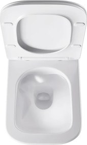 BPS-koupelny Závesná WC misa so SoftClose sedadlom HYD-4190, biela