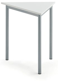Stôl BORÅS TRIANGEL, 800x700x720 mm, laminát - biela, strieborná